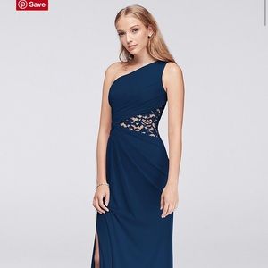 David’s Bridal Bridesmaids Dress- One Shoulder